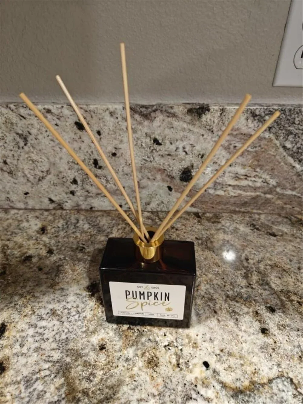 Pumpkin Spice Reed Diffuser, Fall Reed Diffuser Set - Infused w/Essential Oils